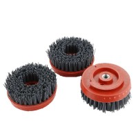 high efficiency Round Antique nylon stone brush for leather surface Processing