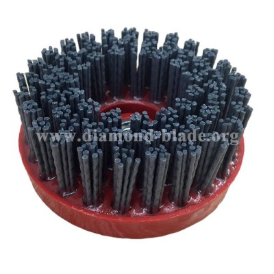 100mm 4" Round Diamond Brush For Marble Granite With Snail Lock Or M14