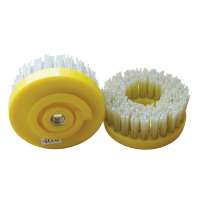 Diamond briestle Circular Brush processing into "leather surface" 100mm 4inch Yellow snail circular brush for stone