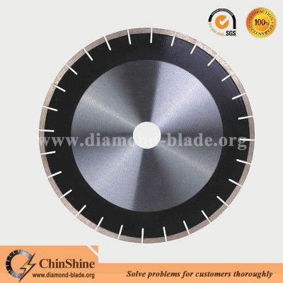 Laser welding diamond concrete saw blades for reinforced concrete brick walls