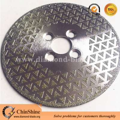 7" electroplated marble diamond cutting disc for angle grinders