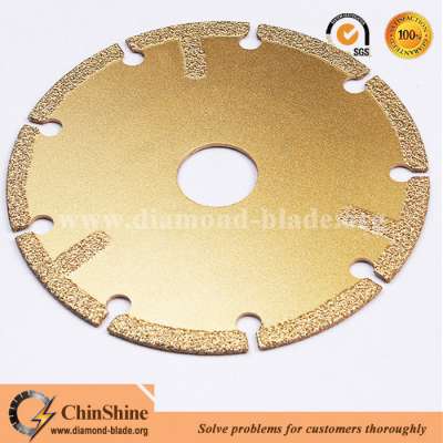 Sharp vacuum brazed diamond saw blade for steel and metal cutting disc