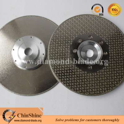 China marble diamond electroplated disk 105mm to 250mm fast no edge broken with low price