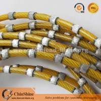 Plastic diamond wire saw for stone block cutting and profiling