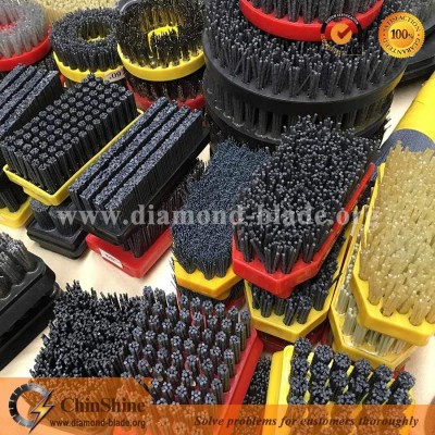 Stone Diamond Antique Abrasive Brush for Granite Marble with Fickert Frankfurt Shape